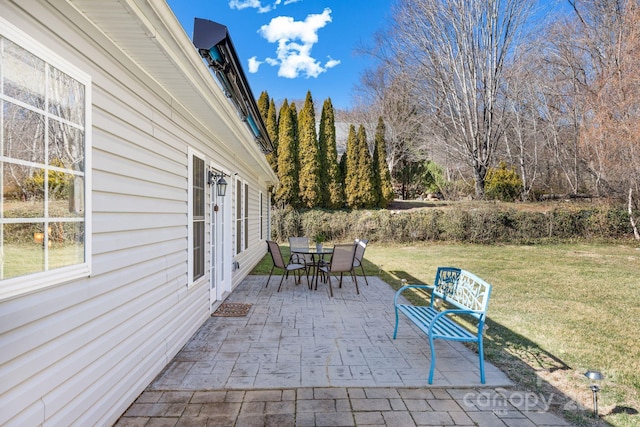 view of patio / terrace with outdoor dining area