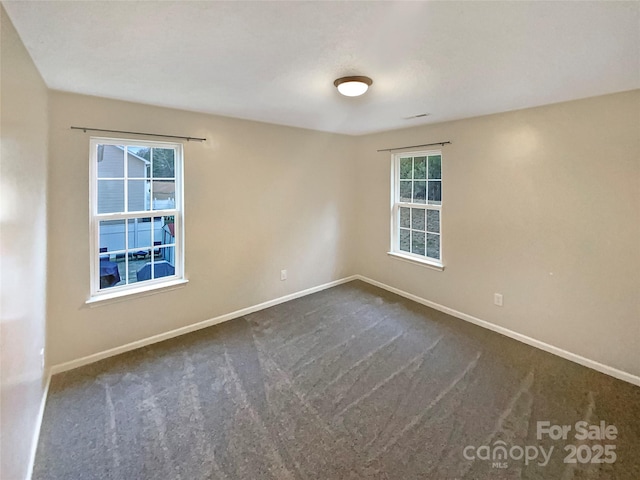 view of carpeted empty room