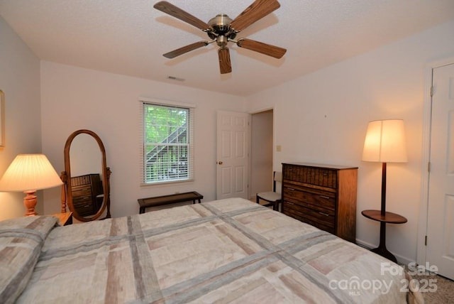 bedroom with ceiling fan