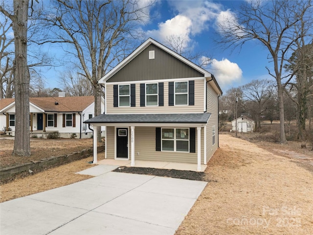 view of front of house with a porch