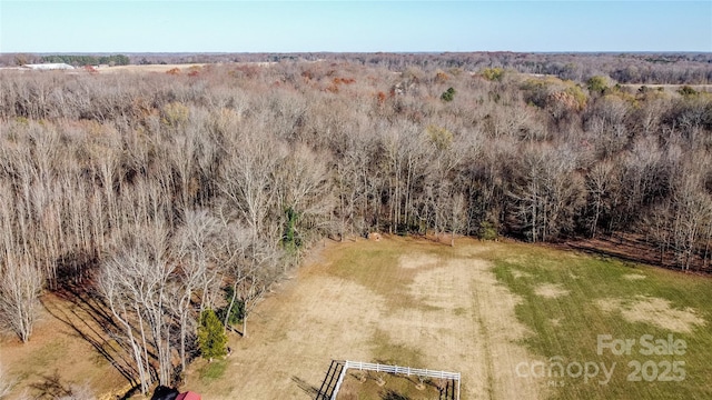 bird's eye view featuring a rural view