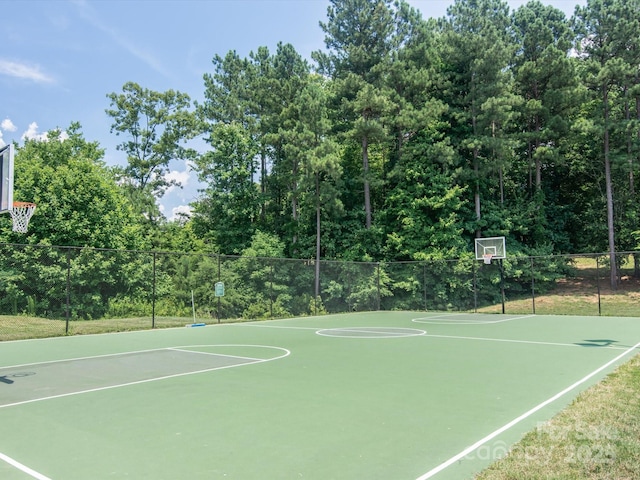 view of sport court