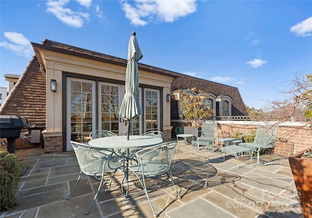 view of patio / terrace with area for grilling