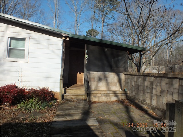 view of property entrance