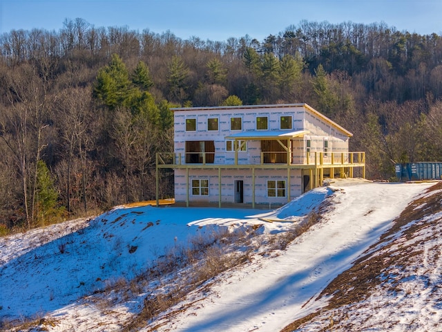 view of rear view of property