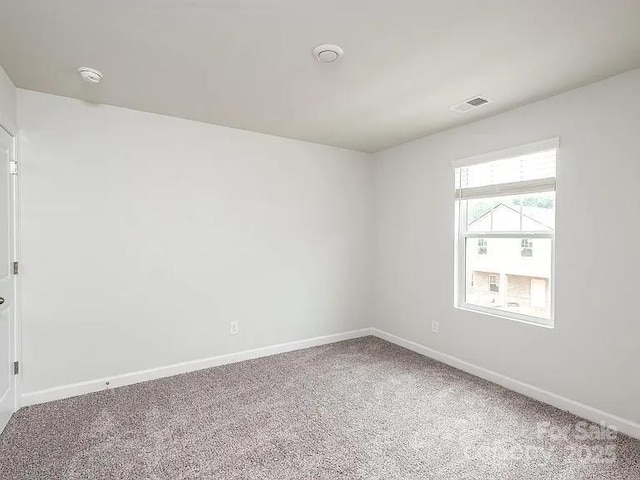 view of carpeted empty room