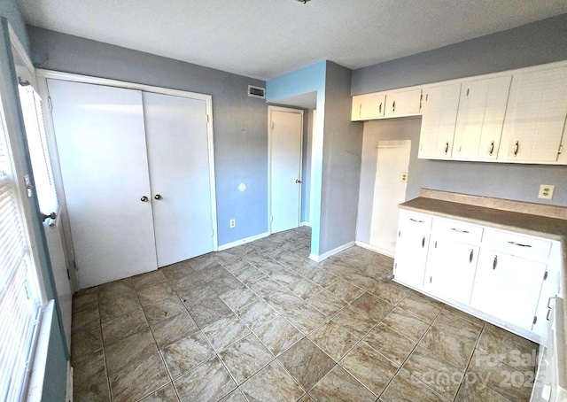 kitchen with white cabinetry