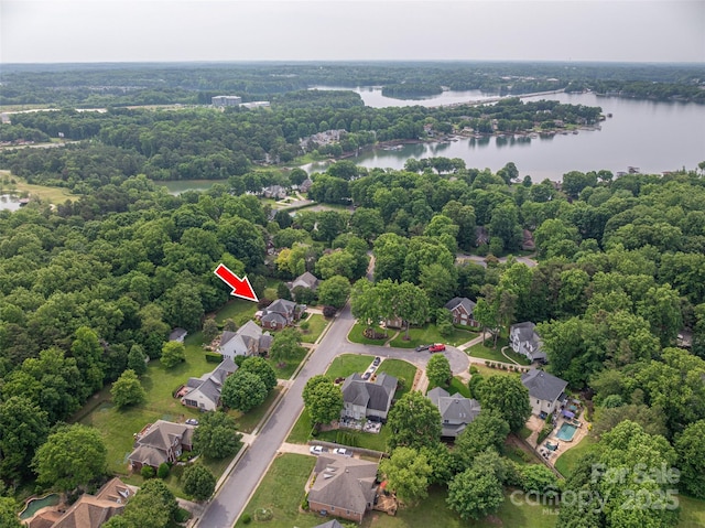 133 Castaway Trl, Mooresville, NC 28117 - aerial overview of property's location with a large body of water and nearby suburban area