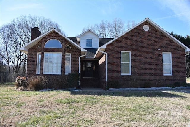 view of property with a front yard