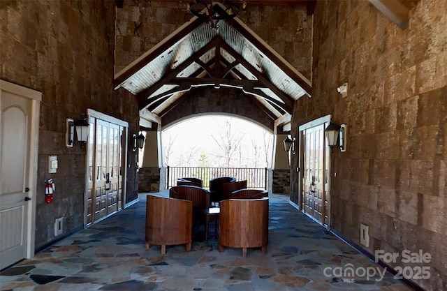 view of patio / terrace with french doors and outdoor dining area