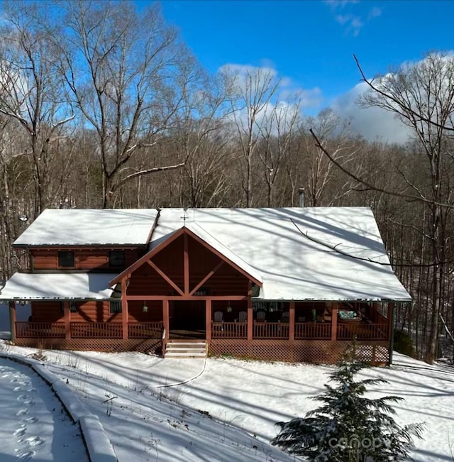 714 Heartwood Dr, Marion, NC 28752 - view of front of house featuring a porch