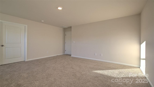 view of carpeted empty room