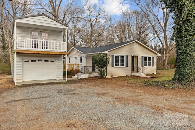 view of front of home featuring a garage