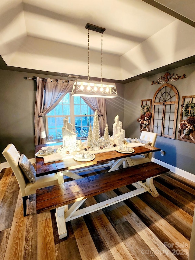 306 Bluegill Ln, Statesville, NC 28625 - dining space with wood-type flooring and baseboards