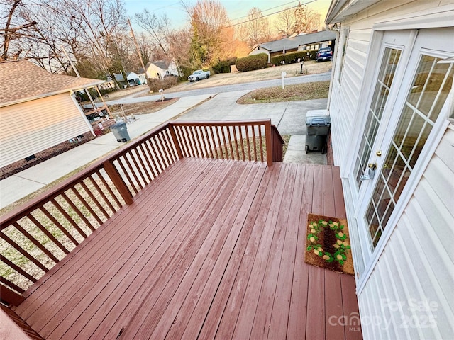 view of deck