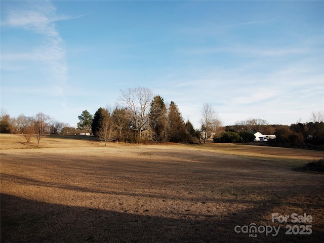 view of yard featuring a rural view