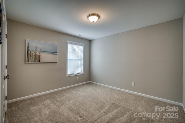 view of carpeted empty room