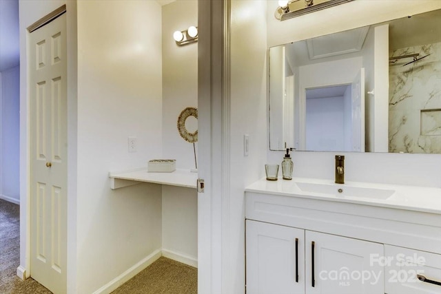 bathroom with vanity