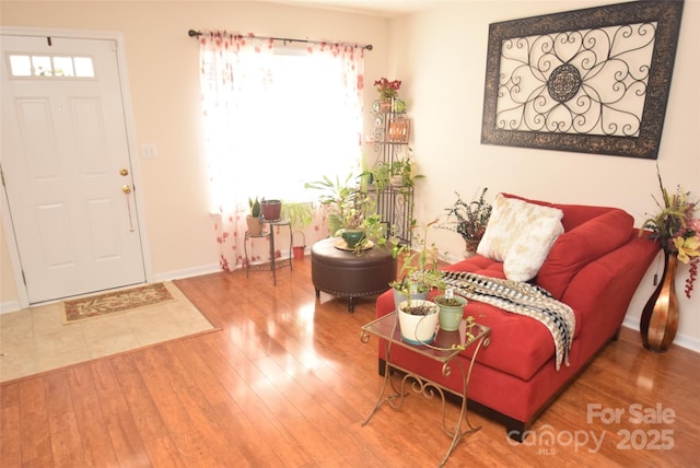 foyer featuring hardwood / wood-style flooring