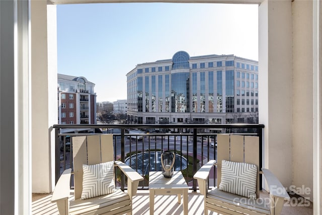 view of balcony