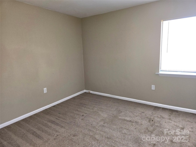 view of carpeted empty room