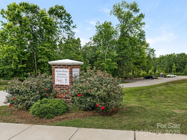 view of community with a yard