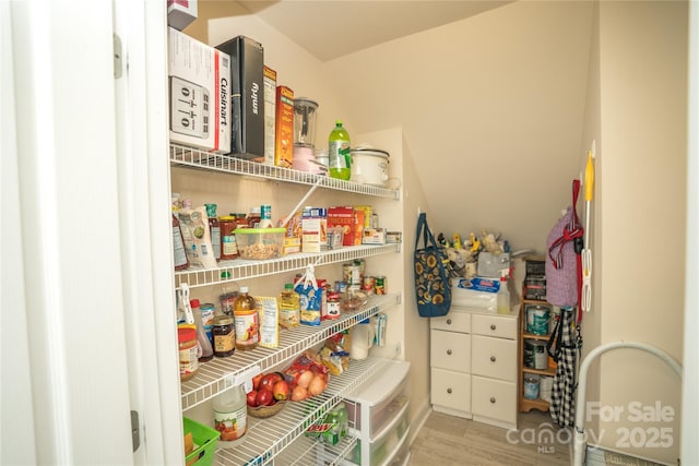 view of pantry