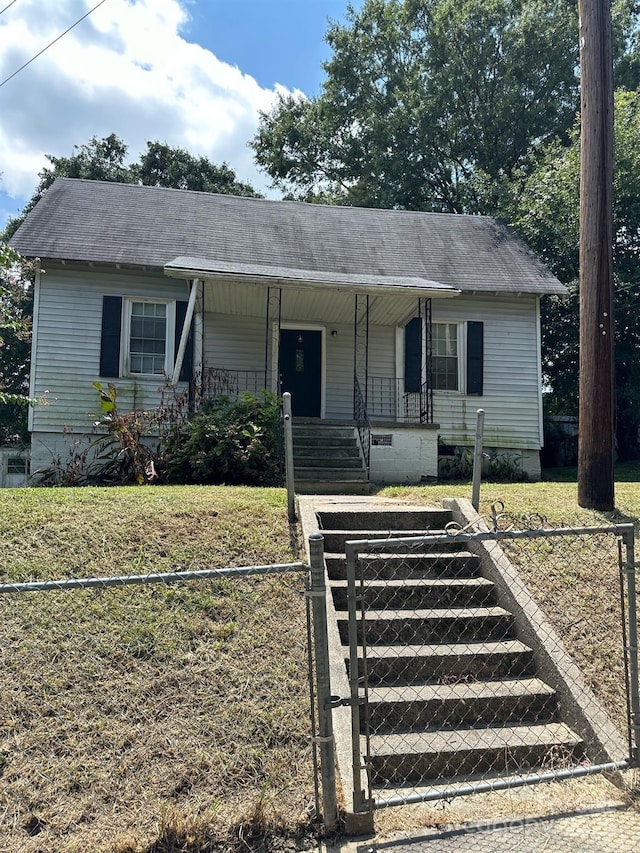 view of front of home featuring a porch