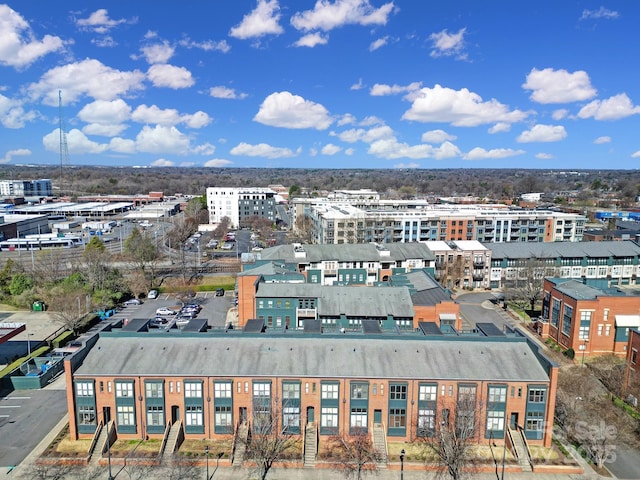 aerial view with a view of city