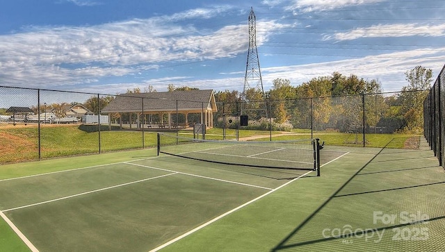 view of sport court