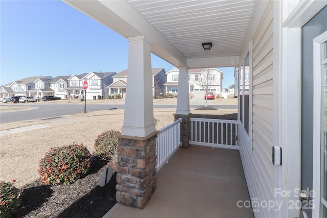 view of patio featuring covered porch