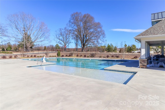 view of pool with a patio