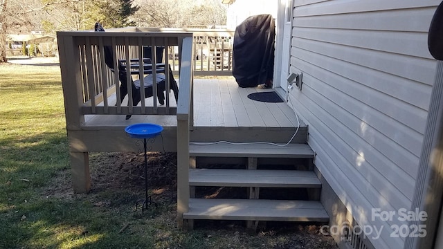 deck with grilling area