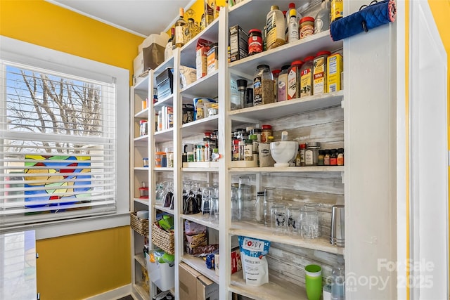 view of pantry