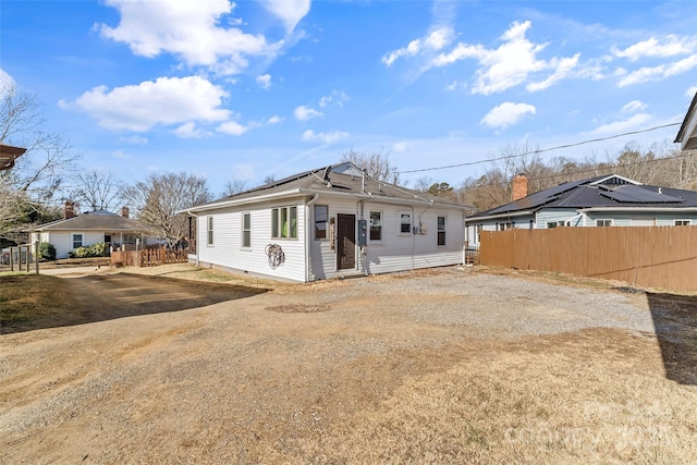 view of rear view of property