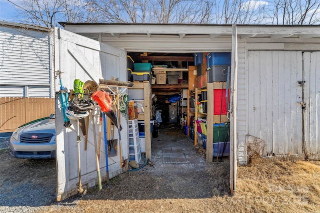 view of outbuilding