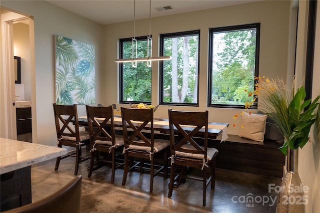 dining area featuring breakfast area