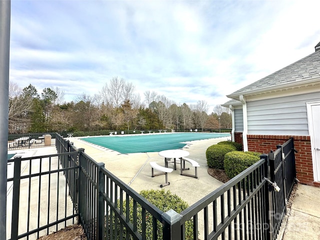 view of pool with a patio