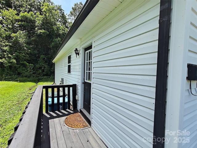 629 S Caldwell St, Salisbury, NC 28144 - deck featuring a lawn