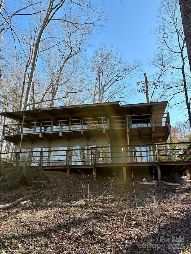 view of rear view of property