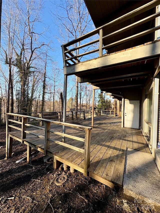 view of wooden terrace