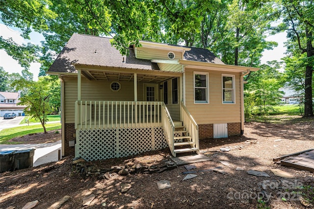 bungalow with a porch