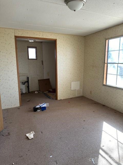 unfurnished room featuring carpet floors