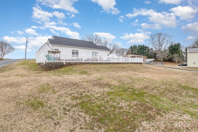 6328 W NC-10 Hwy, Hickory, NC 28602 - rear view of property with a yard