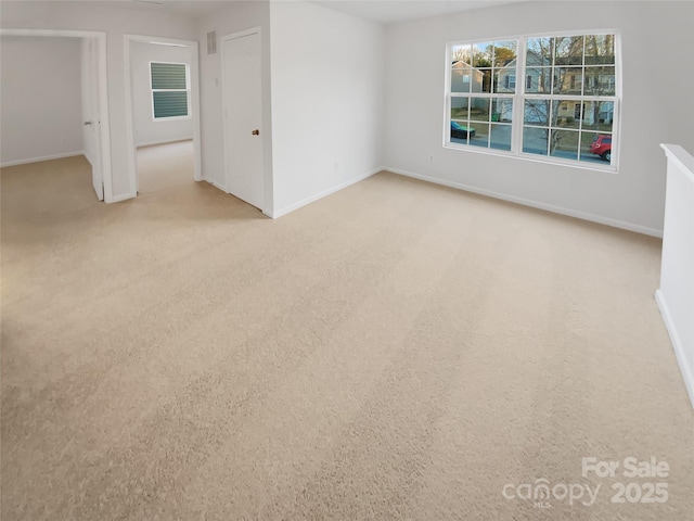 view of carpeted empty room