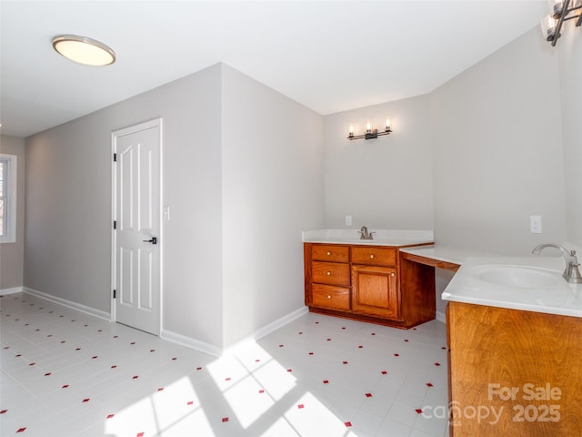 bathroom with vanity