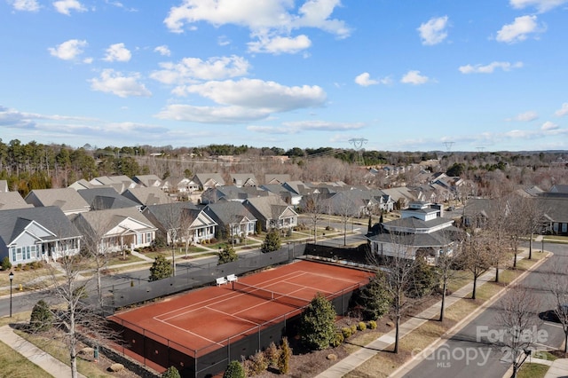 bird's eye view featuring a residential view