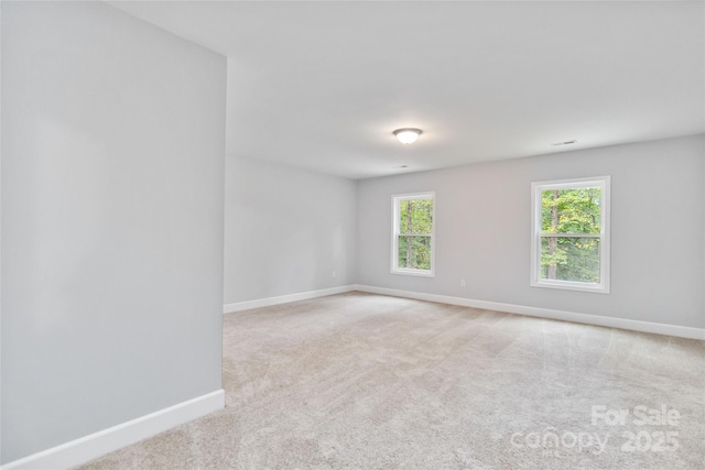 view of carpeted empty room