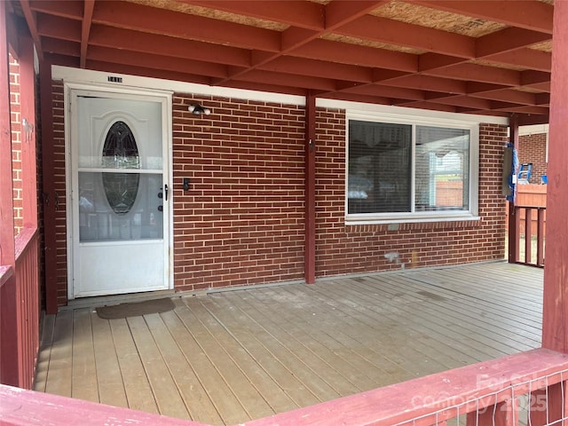 view of wooden terrace