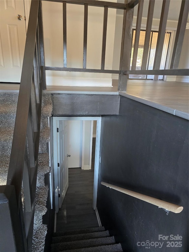 view of stairway